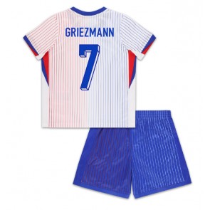 Frankrig Antoine Griezmann #7 Replika Babytøj Udebanesæt Børn EM 2024 Kortærmet (+ Korte bukser)